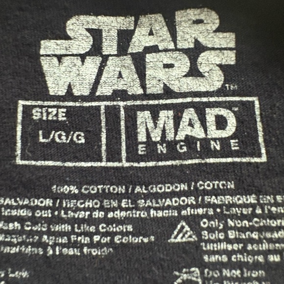 MAD Engine Star Wars Black T-Shirt - Picture 4 of 4
